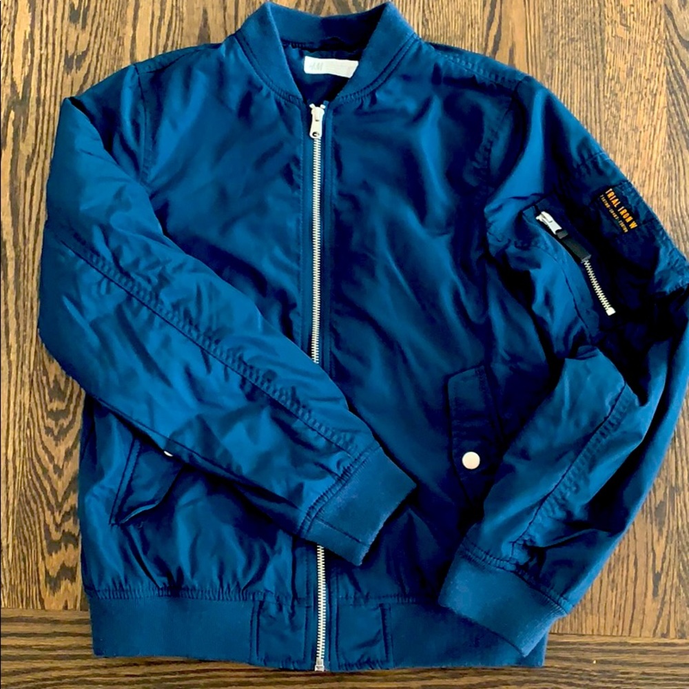 Boys H&M Bomber-navy, light weight